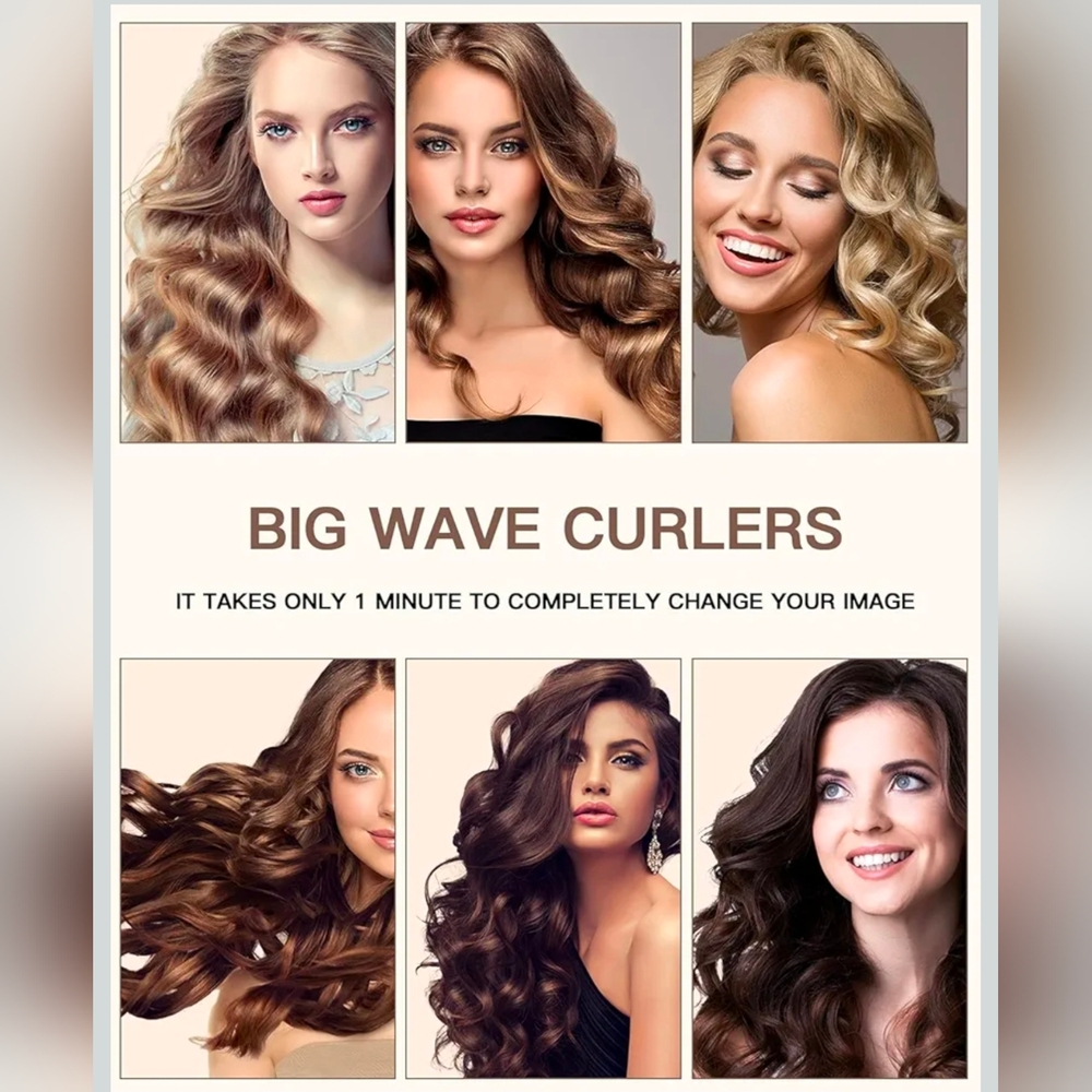 Gold and White Triple Barrel Hair Waver - Picture 8 of 8